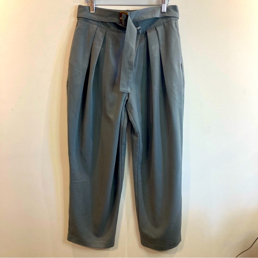 OAK + FORT Gray Pleated Trousers